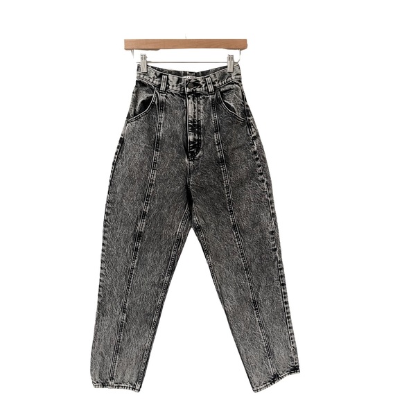 Snidel Black Washed High-Waist Boyfriend Jeans Size 1 (23) - Picture 1 of 8